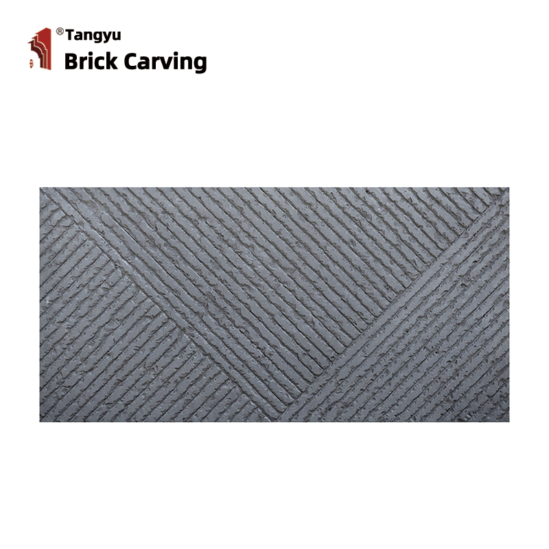 Satin bevelled tiles imitating stone Satin bevelled tiles imitating stone