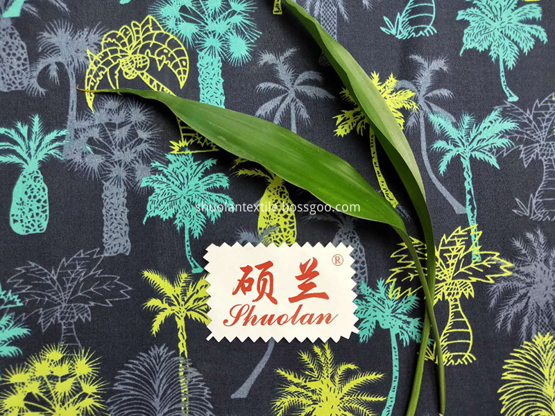 Coconut Tree Print Fabric Coconut Tree Print Fabric