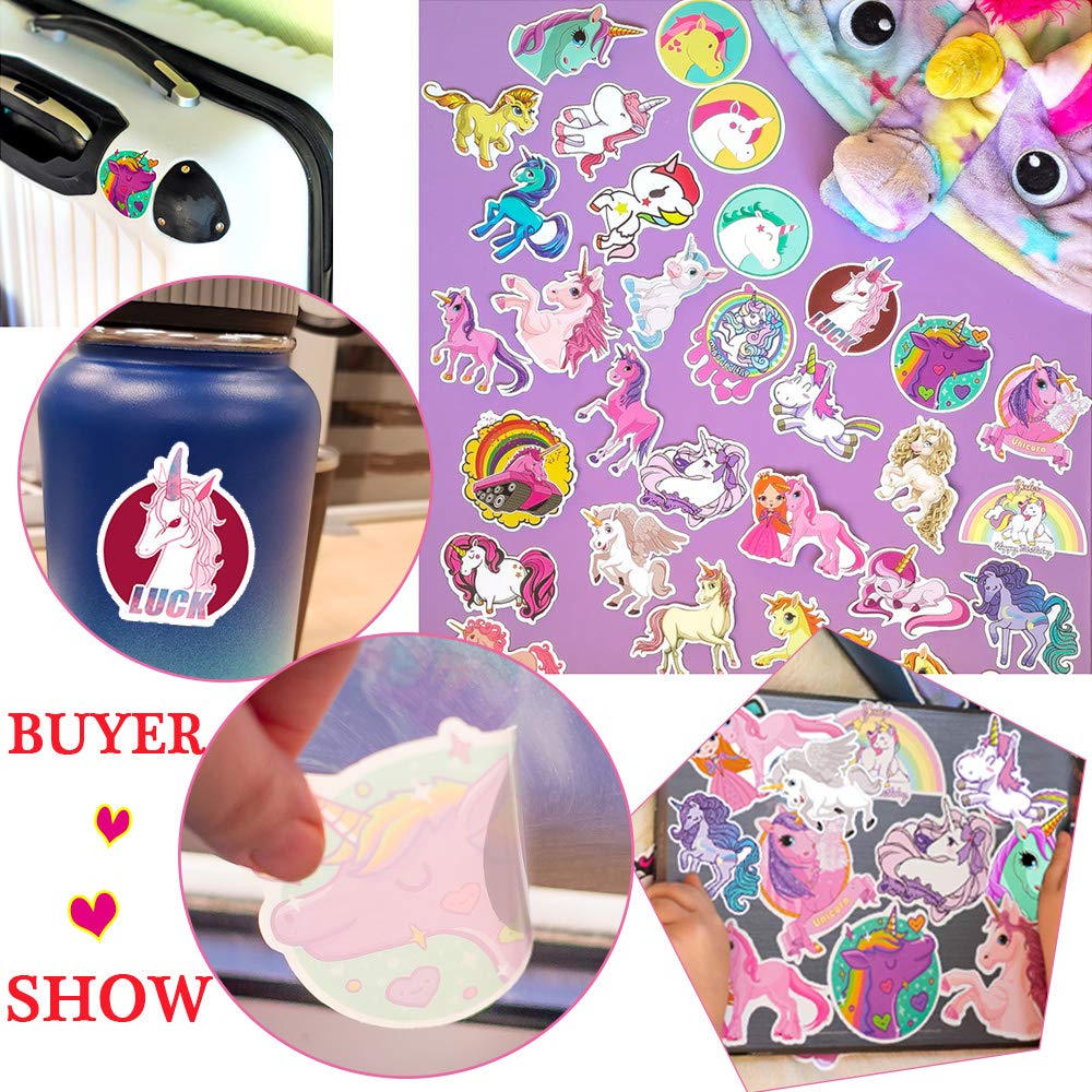 Unicorn Waterproof Vinyl Stickers 3 Unicorn Waterproof Vinyl Stickers 3