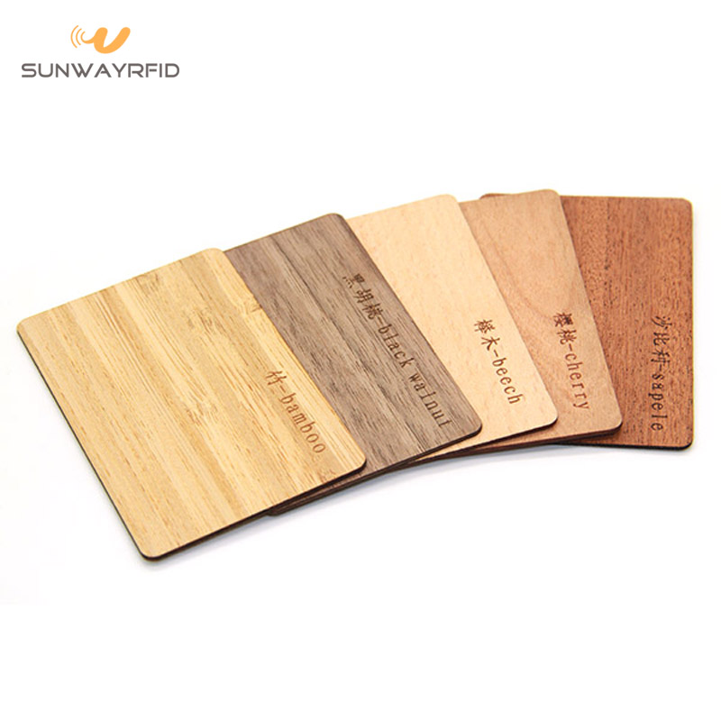 NFC карта древесины nfc wood card