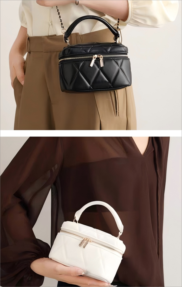 2025 Summer Fashion Striped Chain Box Handbag 2025 Summer Fashion Striped Chain Box Handbag