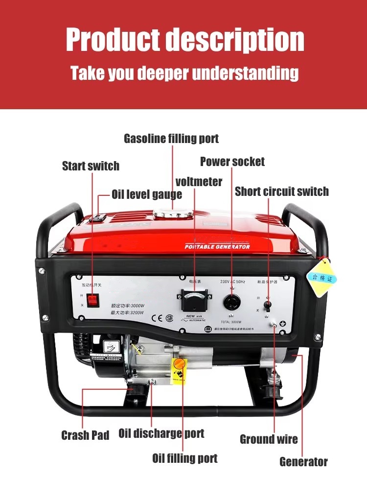 Low Fuel Consumption generator set 4kw Low Fuel Consumption generator set 4kw