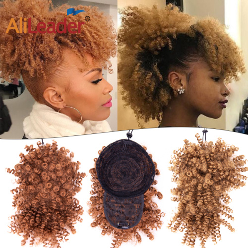 High Puff Kinky Curly Synthetic Ponytail With Bang Supplier, Supply Various High Puff Kinky Curly Synthetic Ponytail With Bang of High Quality