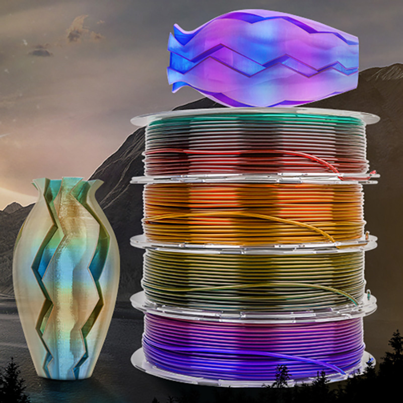 Transparent Multi Colored 3D Printing PLA Material Transparent Multi Colored 3D Printing PLA Material