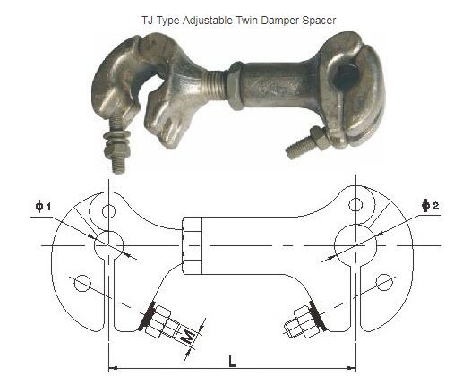 TJ điều chỉnh van điều tiết miếng đệm TJ Adjustable Damper Spacer