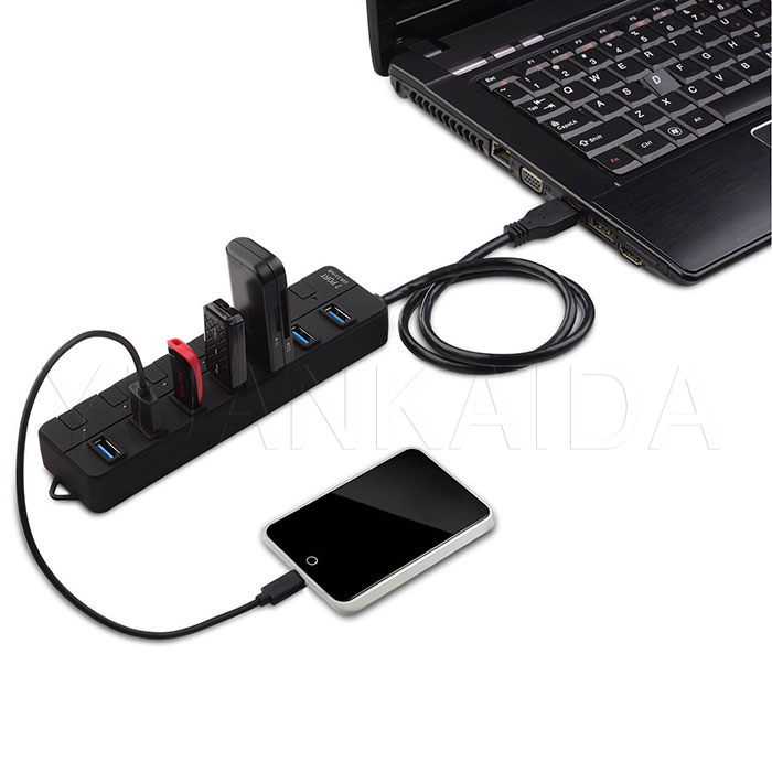 Switches 7-Port USB HUB