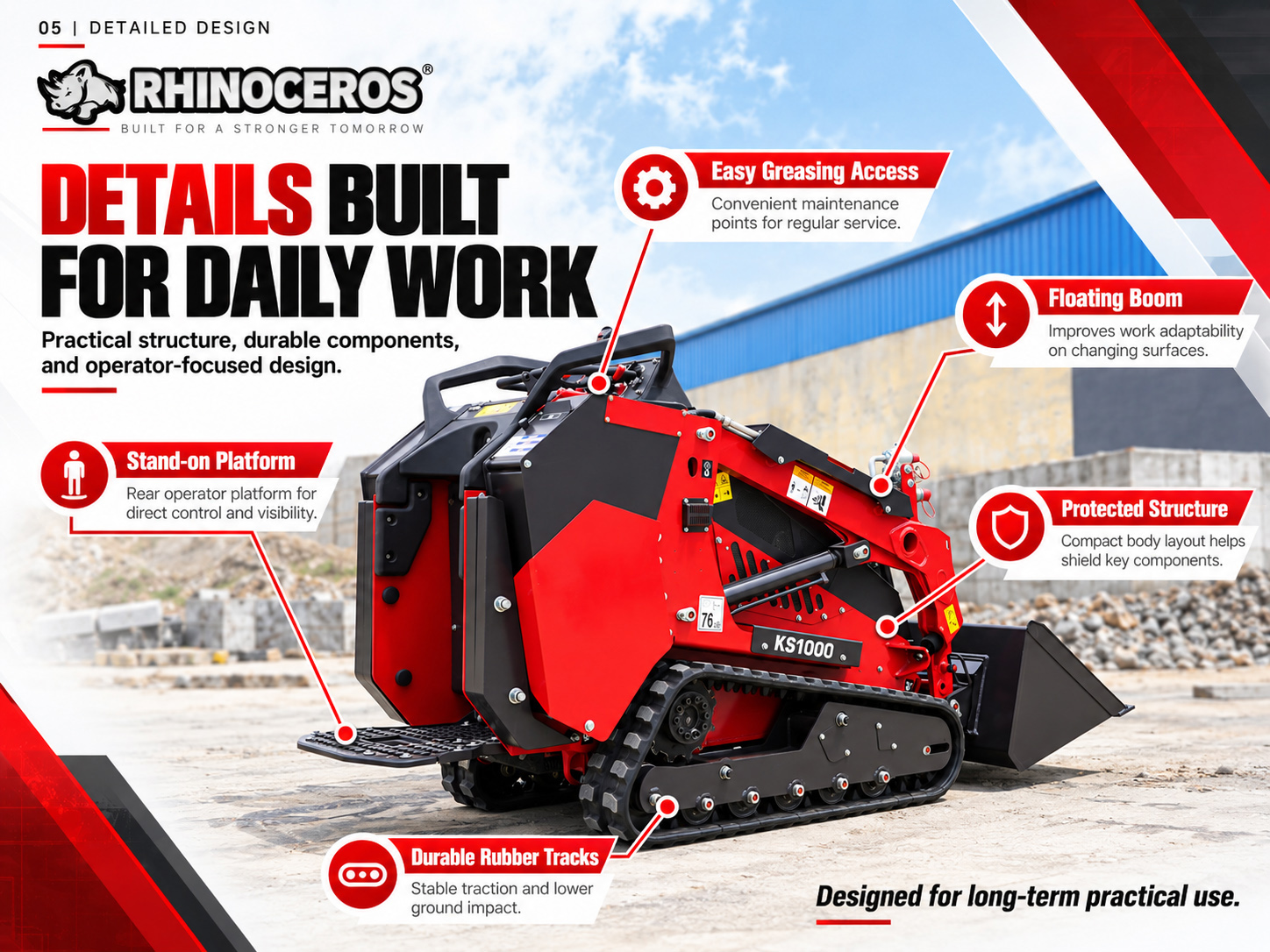 KS1000 maintenance and operating features RHINOCEROS KS1000 maintenance and operating features