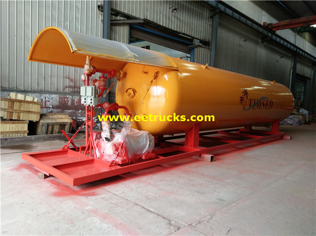 10T 20 كبم موبايل محطات تعبئة الغاز الطبيعي المسال 10T 20 CBM Mobile LPG Filling Stations