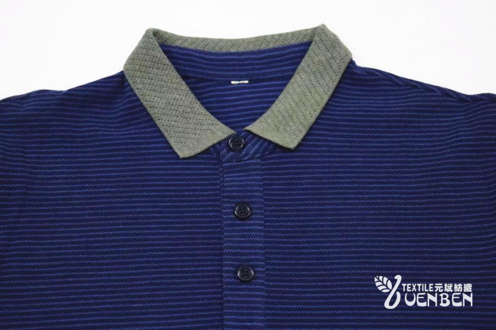 100%Cotton Jacquard Collar Long Sleeve 100%Cotton Jacquard Collar Long Sleeve
