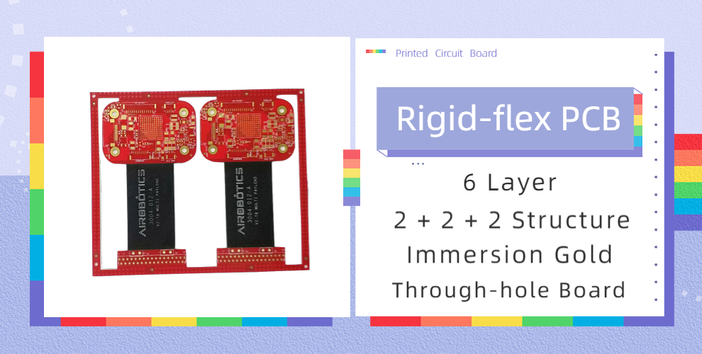 6-слойная жесткая гибкая печатная плата 6-Layer Through-hole Rigid-flex PCB