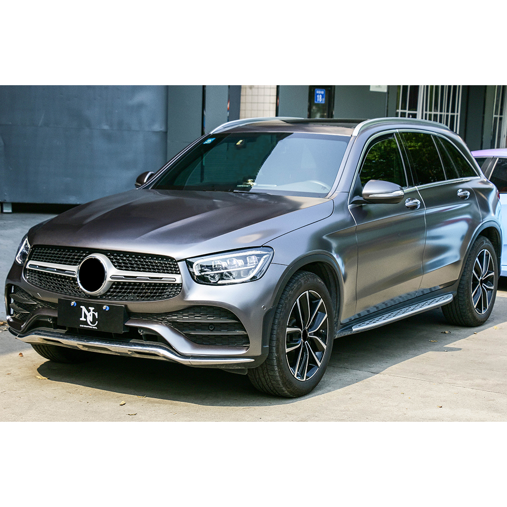 Metal AMG Grey Car Wrapping Metal AMG Grey Car Wrapping