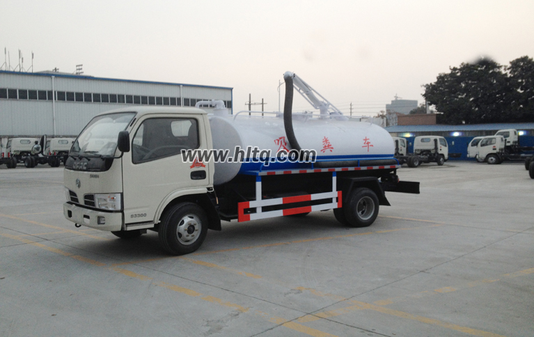 JAC euro4 4000L dung suction tank truck 