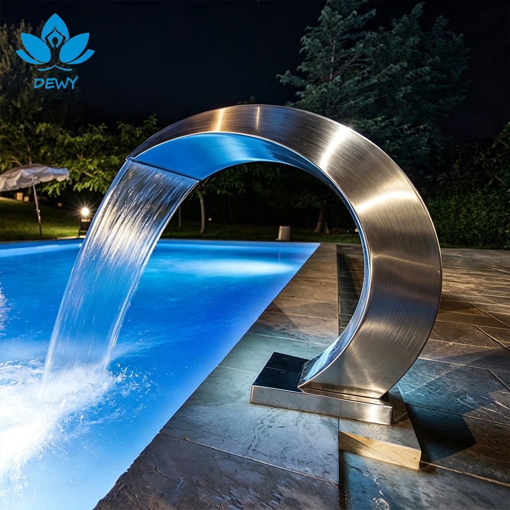 Small pool waterfall fountain Small pool waterfall fountain