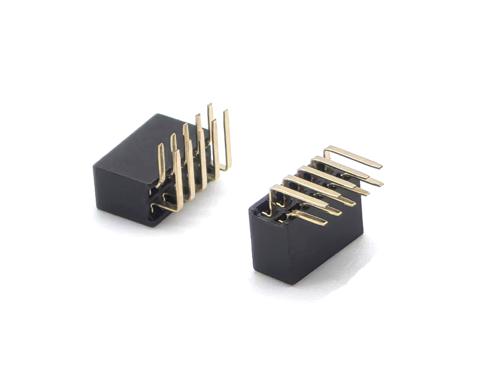 1.27mm Pitch Female Header Connector Dual Row Right Angle U-Type H4.3mm 2*5P 1.27mm Pitch Female Header Connector Dual Row Right Angle U-Type H4.3mm 2*5P
