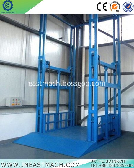 Ce Approved Vertical Parking System For Freight Elevator Electric Guide Rail Lift