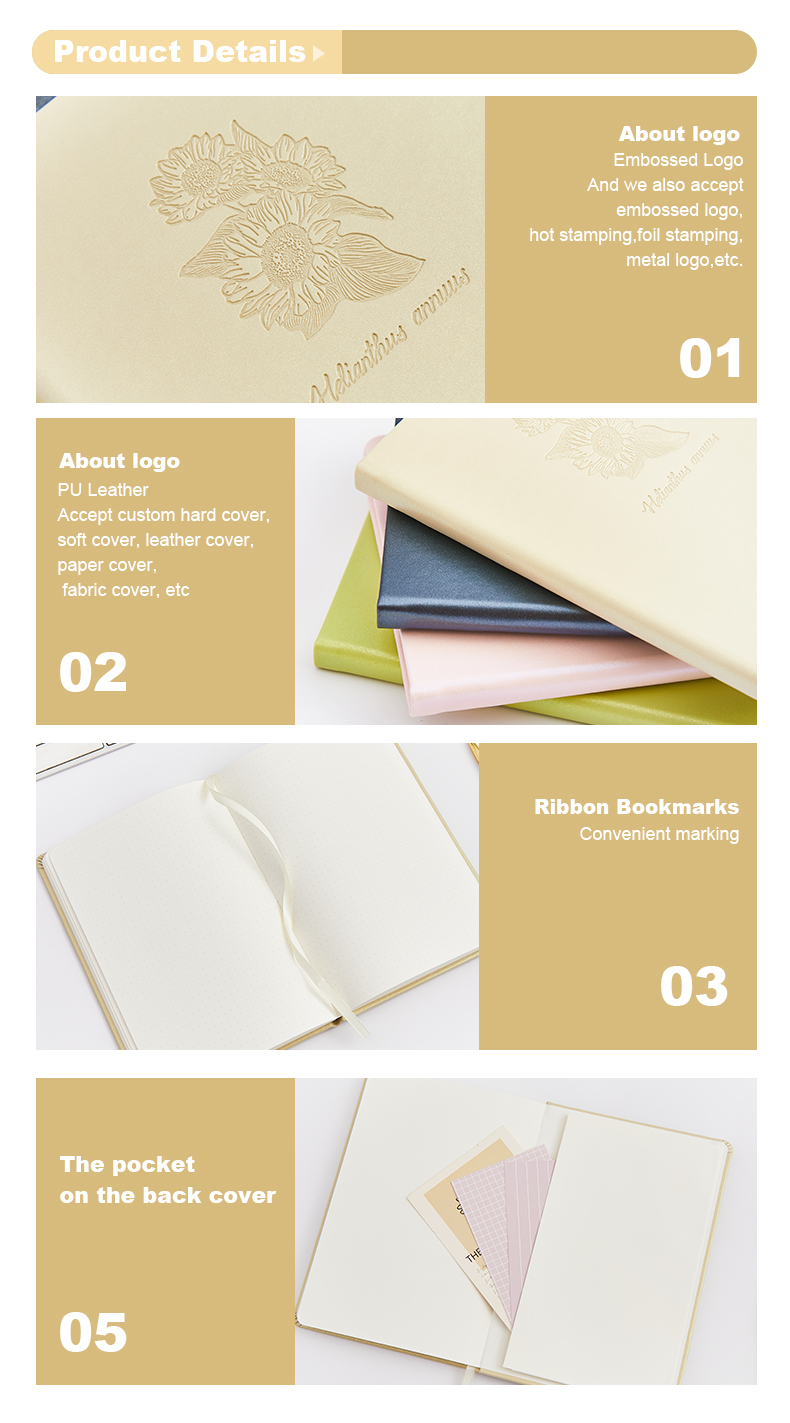 Pu hardcover stamping flower notebook13 Pu hardcover stamping flower notebook13