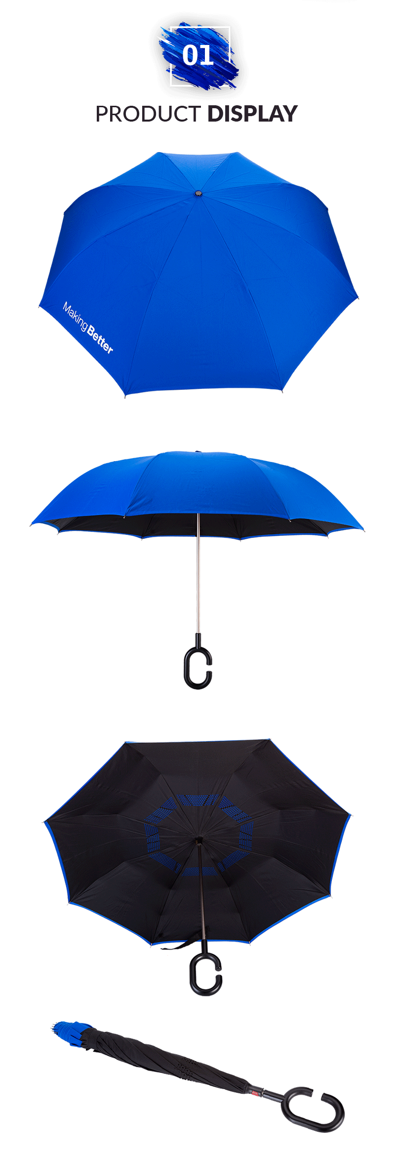 逆ストレート傘 Inverse Straight Umbrella