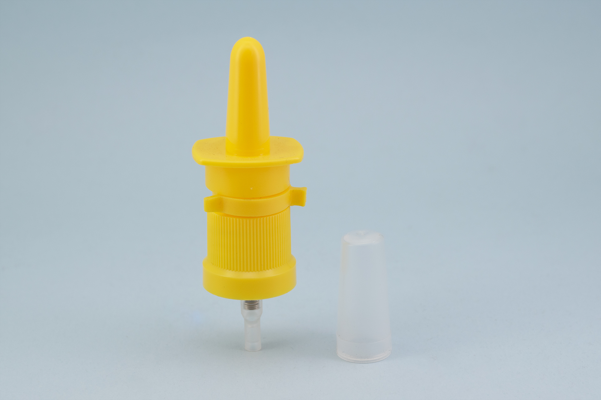 18/415 Yellow Nasal Sprayer Pump with Clear Dust Cap 18/415 Yellow Nasal Sprayer Pump with Clear Dust Cap