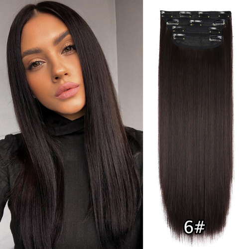 Long Straight Heat Resistant Double Drawn Synthetic Clip In Hairpieces With 4Pcs/Set 11 Clips Synthetic Hair Extension Clip In Supplier, Supply Various Long Straight Heat Resistant Double Drawn Synthetic Clip In Hairpieces With 4Pcs/Set 11 Clips Synthetic Hair Extension Clip In of High Quality