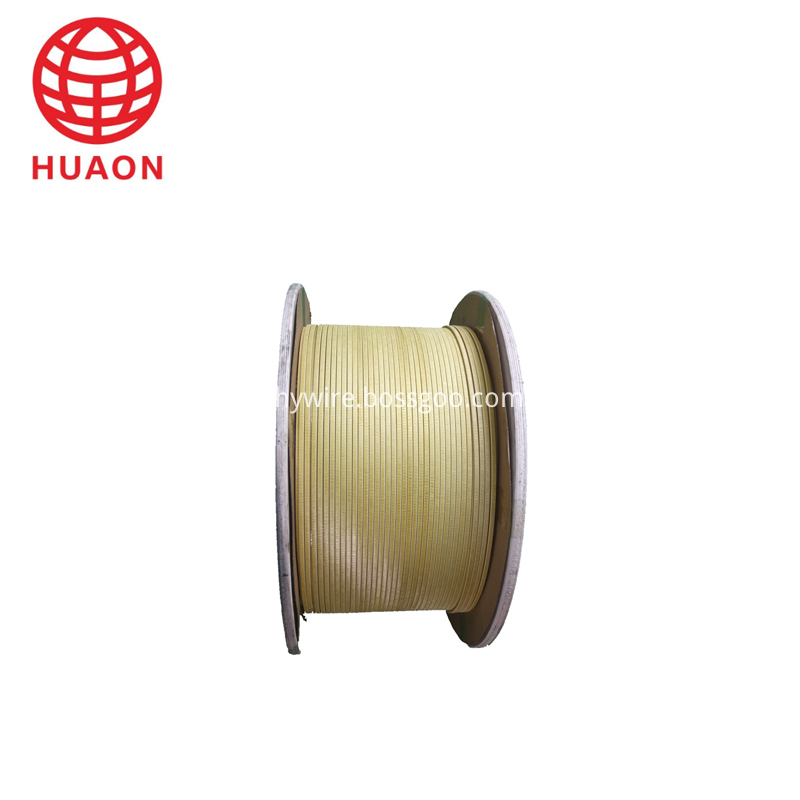 Glass Fiber Covered  Flat Aluminium Wire