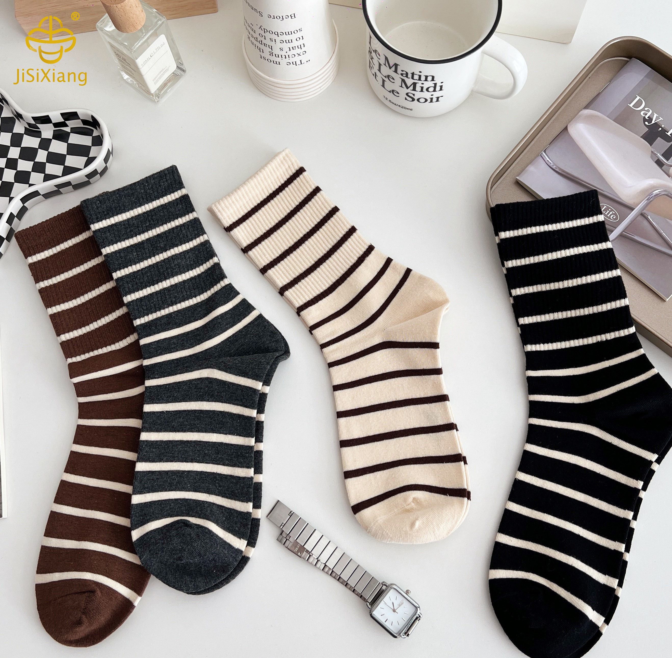 Striped tube socks Striped tube socks