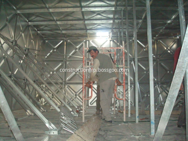 Tanque de panel elevado galvanizado Galvanized Elevated Panel Tank
