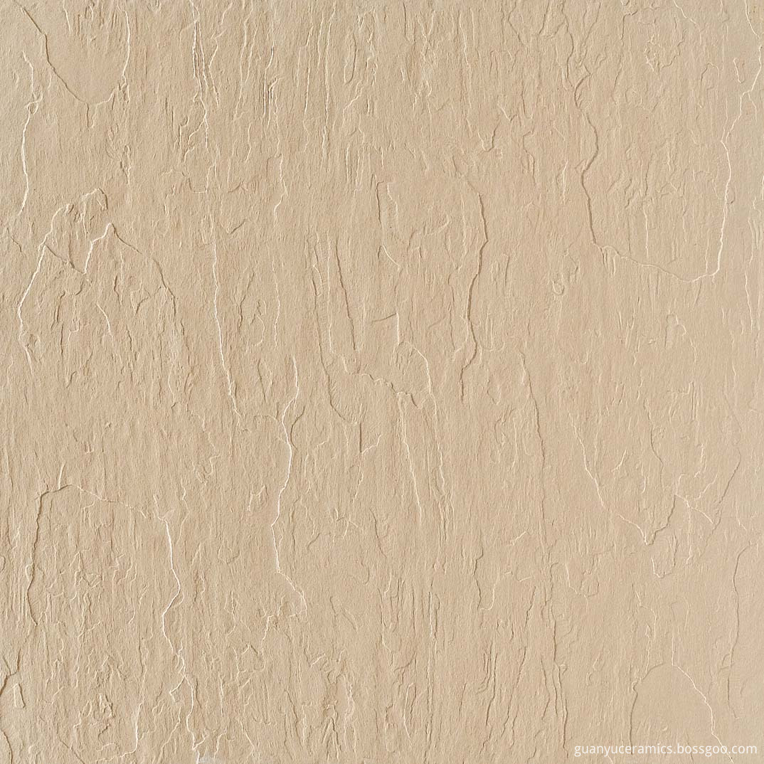 Rock Surface Beige Glazed Porcelain Tile