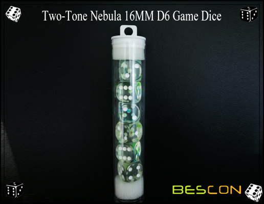 Zwei-Ton Nebelfleck 16MM D6 Spiel Dice-12 Two-Tone Nebula 16MM D6 Game Dice-12
