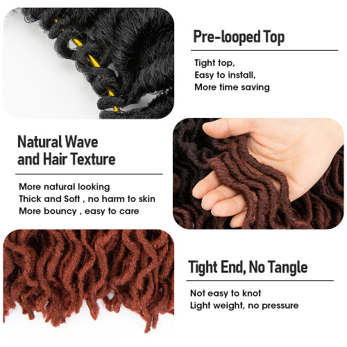 Curly Synthetic Ombre Wavy Gypsy Locs Crochet Hair Supplier, Supply Various Curly Synthetic Ombre Wavy Gypsy Locs Crochet Hair of High Quality