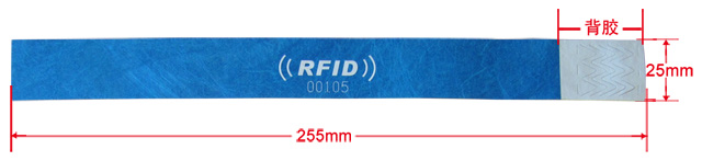 твик бумажные RFID браслеты tyvek paper rfid wristbands