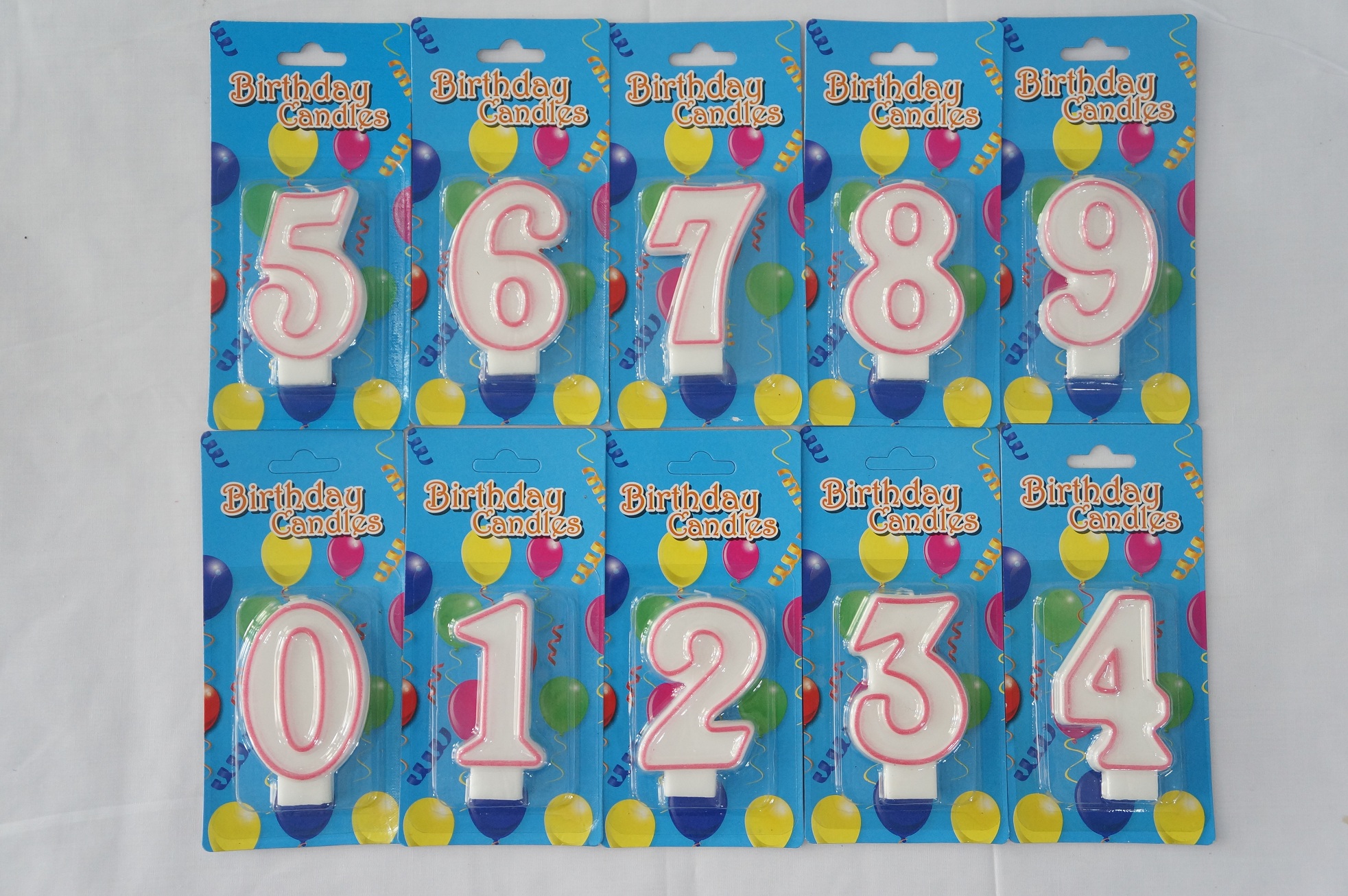 Свечи в день рождения Birthday Candles Number Shaped