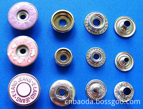Fashion unique metal fasteners snap together buttons for clothing