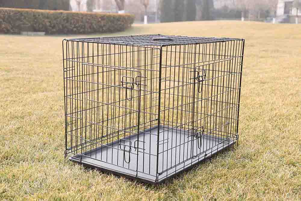 wire folding dog cage