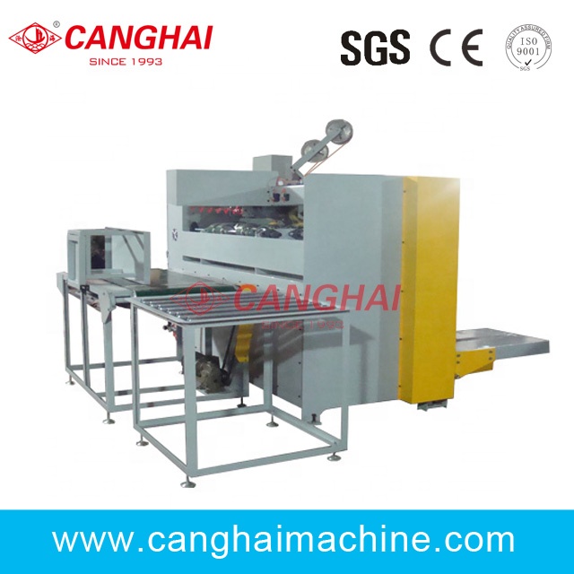 Canghai High Speed 4 Servo Motor Double Head Stitching Machine / Cardboard Box Stitcher4 Canghai High Speed 4 Servo Motor Double Head Stitching Machine / Cardboard Box Stitcher4