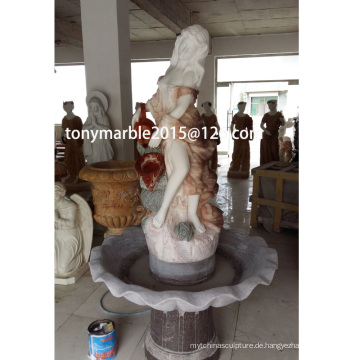 China Dame Statue Stand Bewasserung Stein Skulptur Brunnen Fur