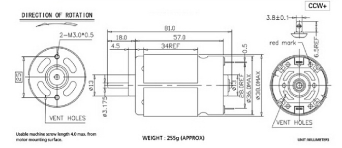 550 dc motor