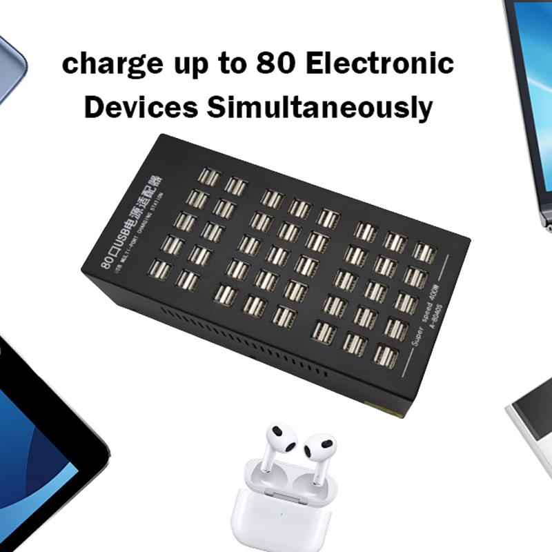 80-Port Dual Port Smart Charger charge up to 80 Electronic Devices Simultaneously charge up to 80 electronic devices simultaneously 80-Port Dual Port Smart Charger charge up to 80 Electronic Devices Simultaneously charge up to 80 electronic devices simultaneously