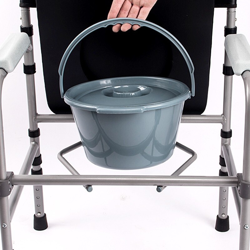 Designed for Have Difficulty in Moving Elder 350lbs Bearing Anti-slip Superior Quality Aluminium Alloy Simple Commode Chair4 Designed for Have Difficulty in Moving Elder 350lbs Bearing Anti-slip Superior Quality Aluminium Alloy Simple Commode Chair4