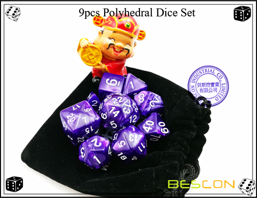 9pcs polyedrische Würfel Set-8 9pcs Polyhedral Dice Set-8