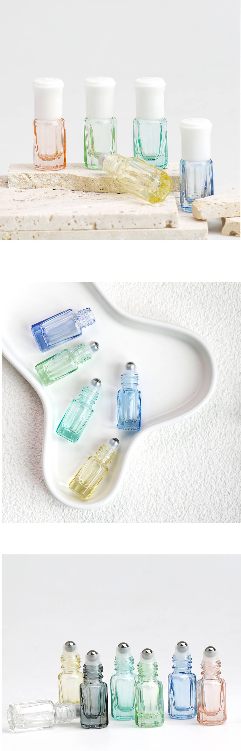 Colored Octagonal Roller Bottle Colored Octagonal Roller Bottle