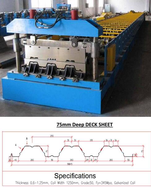 floor decking making machine