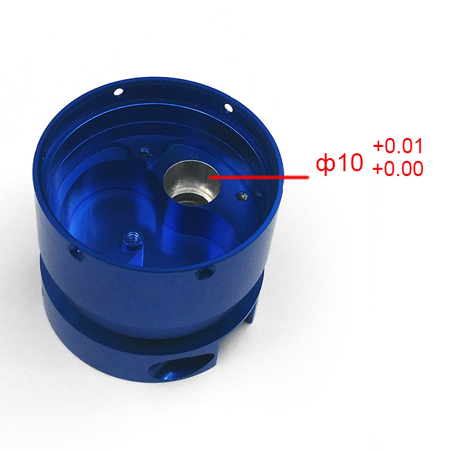 Aluminum parts with blue Anodized