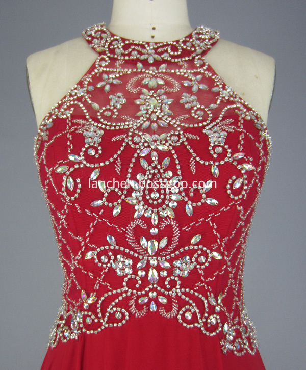 Beading Red Dress