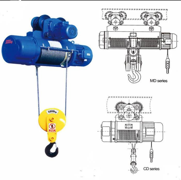 CD electric wire rope hoist