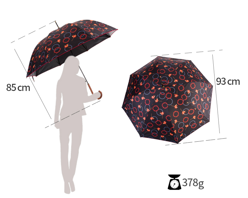 parapluie femme manche en bois women's umbrella wooden handle