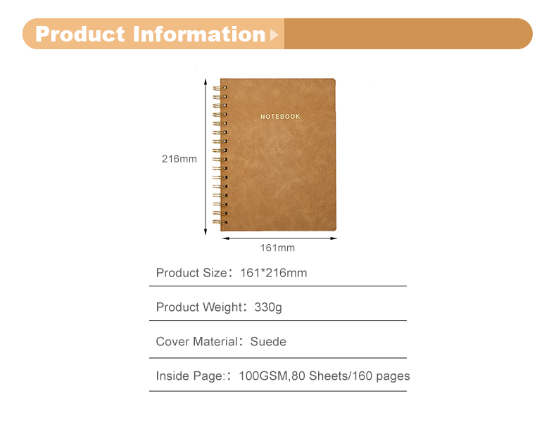 Suede softcover spiral notebook12 Suede softcover spiral notebook12