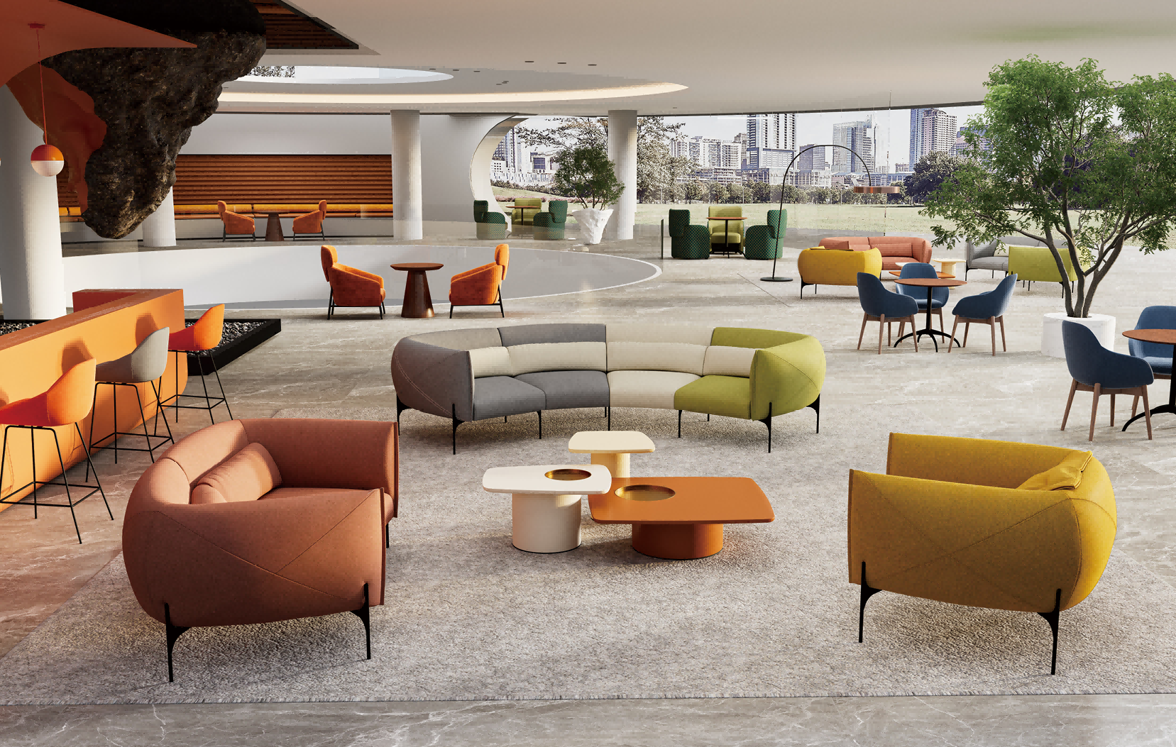 Modular Minimalist Office Sectional Sofa Lounge Visitor Waiting Reception Sofa Set Solid Wood Frame Contemporary Furniture Modular Minimalist Office Sectional Sofa Lounge Visitor Waiting Reception Sofa Set Solid Wood Frame Contemporary Furniture