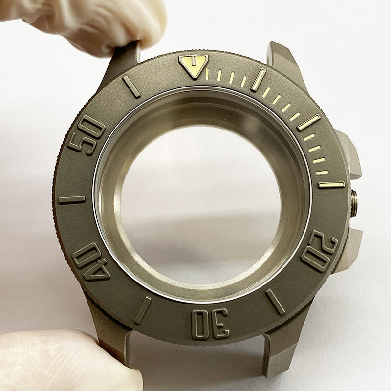 Diving watch case with rotating bezel Diving watch case with rotating bezel