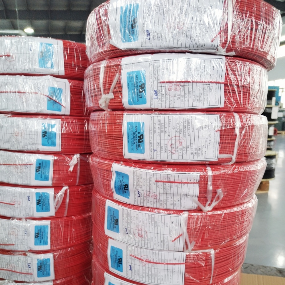 UL1330 18# red Fluorine plastic wire UL1330 18# red Fluorine plastic wire