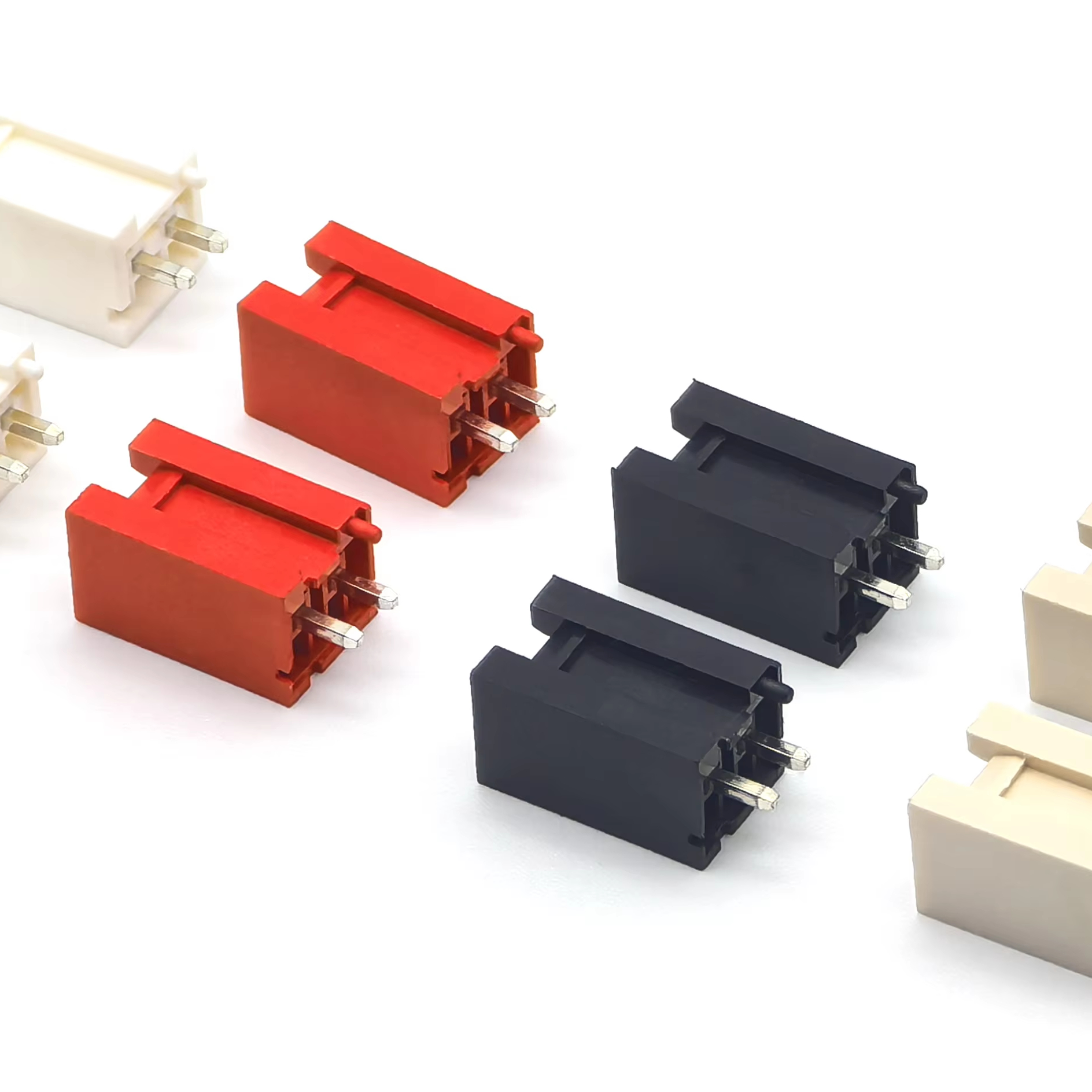 Wafer VH3.96 Elevated Profile Straight Pin Header Connector Straight DIP Glow-Wire Compliant White/Black/Red/Beige 2P Wafer VH3.96 Elevated Profile Straight Pin Header Connector Straight DIP Glow-Wire Compliant White/Black/Red/Beige 2P